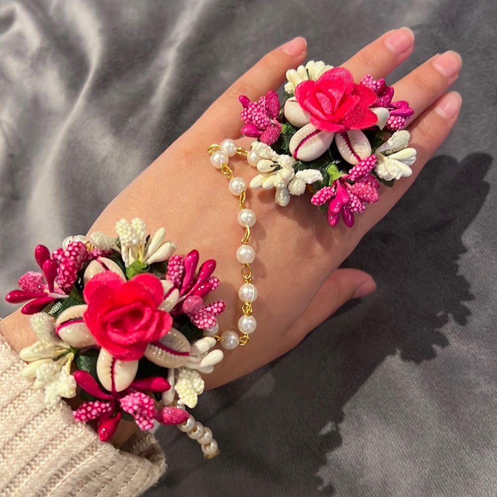 Synthetic Floral Bridal Set